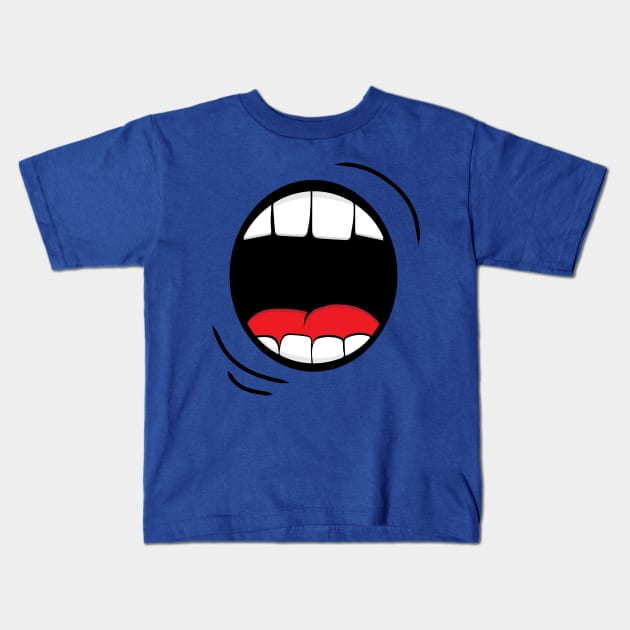 Monster Mouth Kids T-Shirt by Hall_O_Ween30